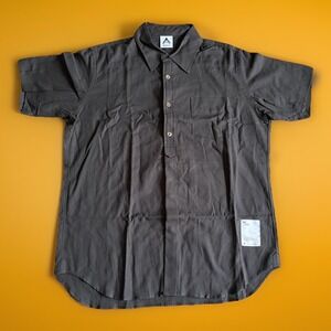 Wasted Collective Button Up Short Black Short Sleeve‎ Medium Japan Made